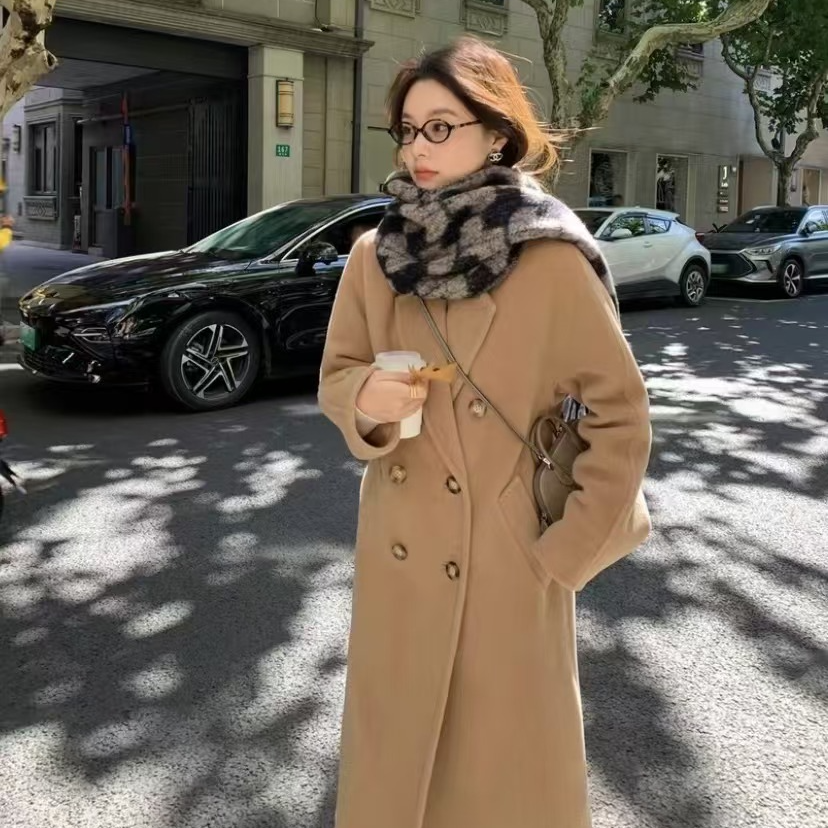 全新带吊牌 J13190 Maxmara 101801系列 棕色绵羊毛大衣36 XS