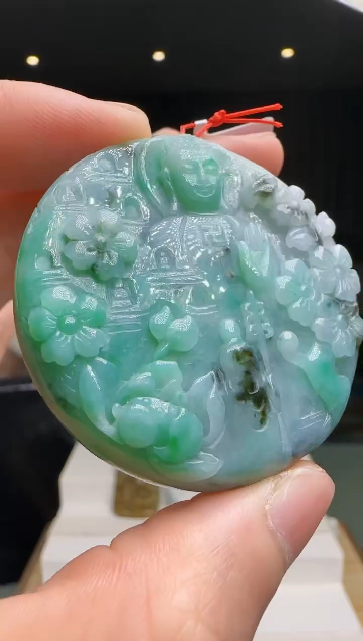 【闪购商品】翡翠吊坠(不含链)未镶嵌DY@@960Q1J12980