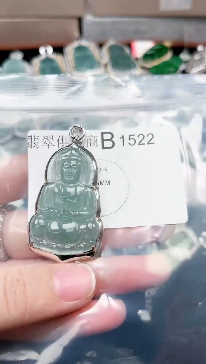 【闪购商品】翡翠颈饰未镶嵌1522赠皮绳