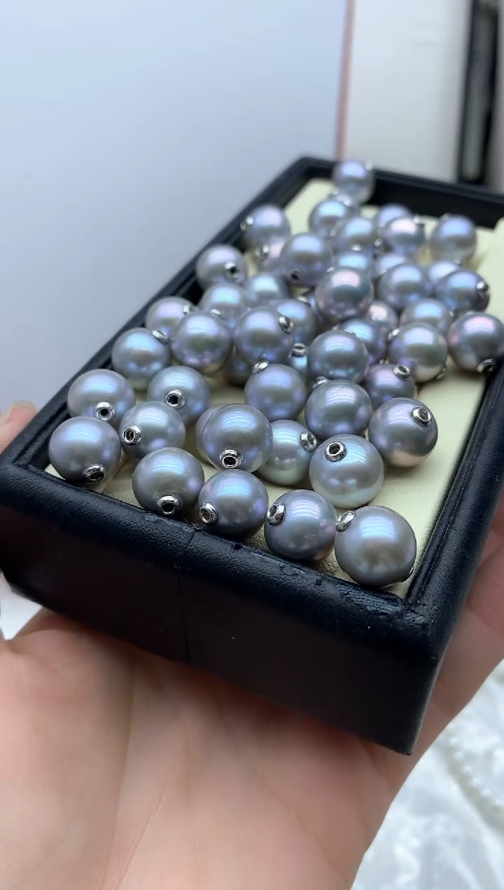 吊坠(不含链)银S925镶嵌淡水珍珠多样性发其一11mm