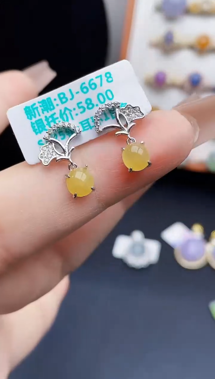 银S925镶嵌戒指翡翠0131