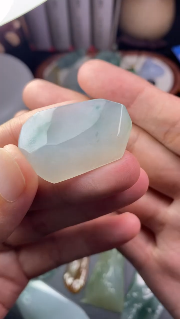 定制翡翠未镶嵌翡翠片料定制未镶嵌7.19-19