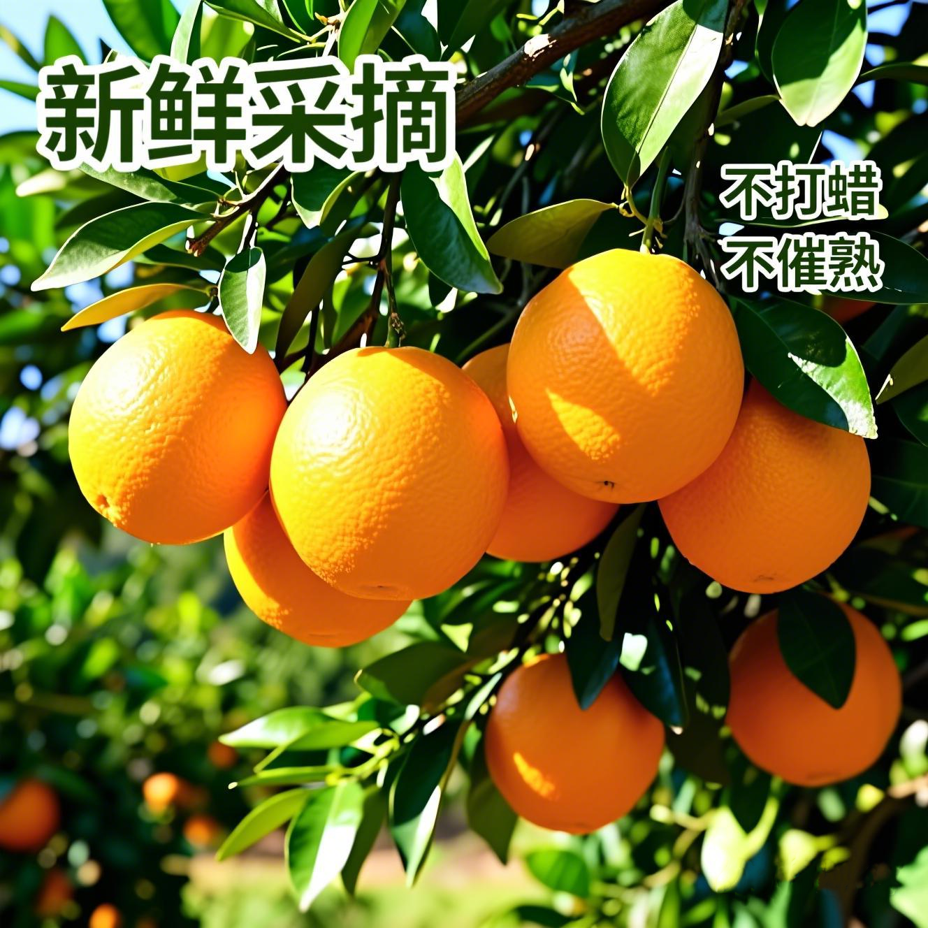 赣南脐橙正宗新鲜橙子5-10斤自家果园现采现发香甜多汁（多仓直发）