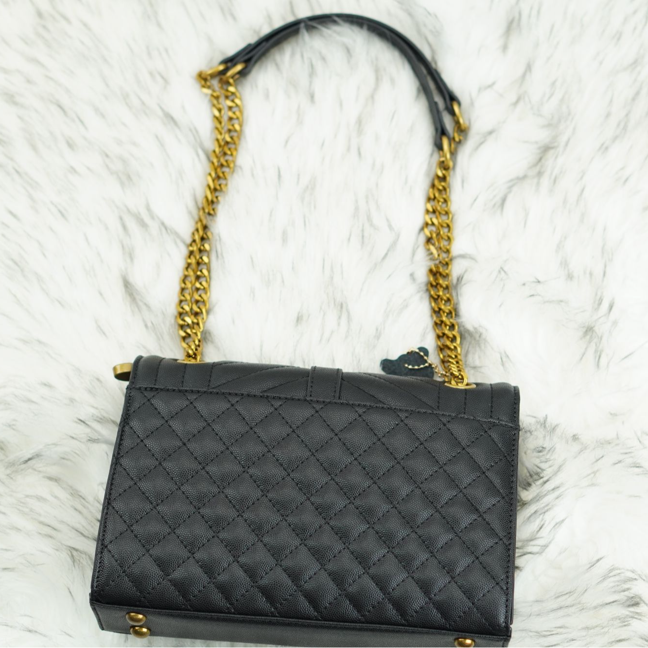 春季新款斜挎包单肩包菱格纹链条包