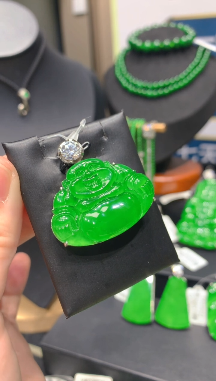 颈饰银S925镶嵌翡翠34一季