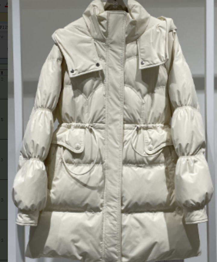 2025冬新款时尚百搭气质中长款收腰毛领保暖羽服加厚外套女7009