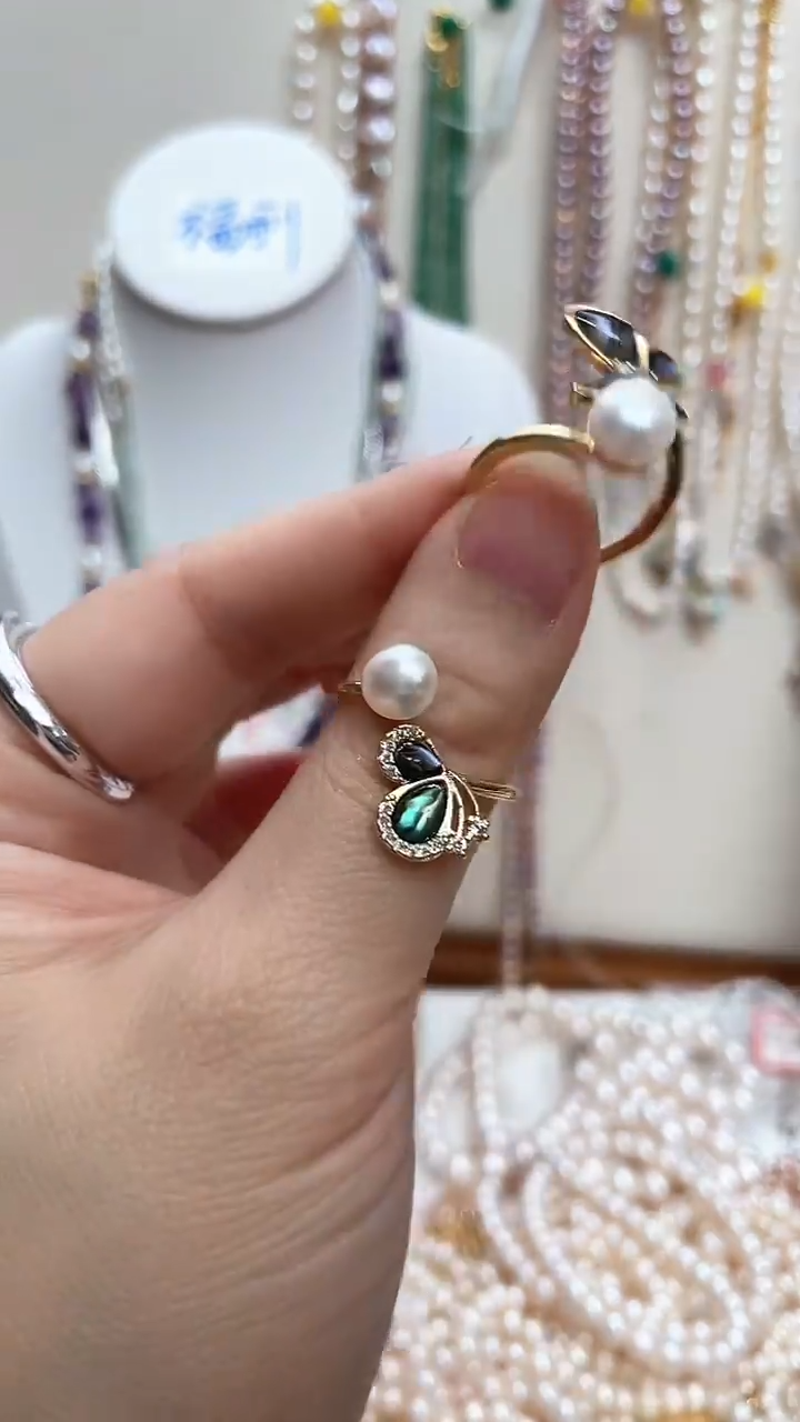 【闪购商品】淡水珍珠耳饰合金珍珠耳饰