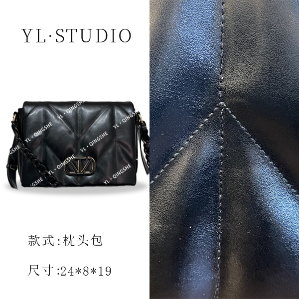 【依琳定制】女士潮流时尚经典气质手拎单肩包ZT-95002-黑色