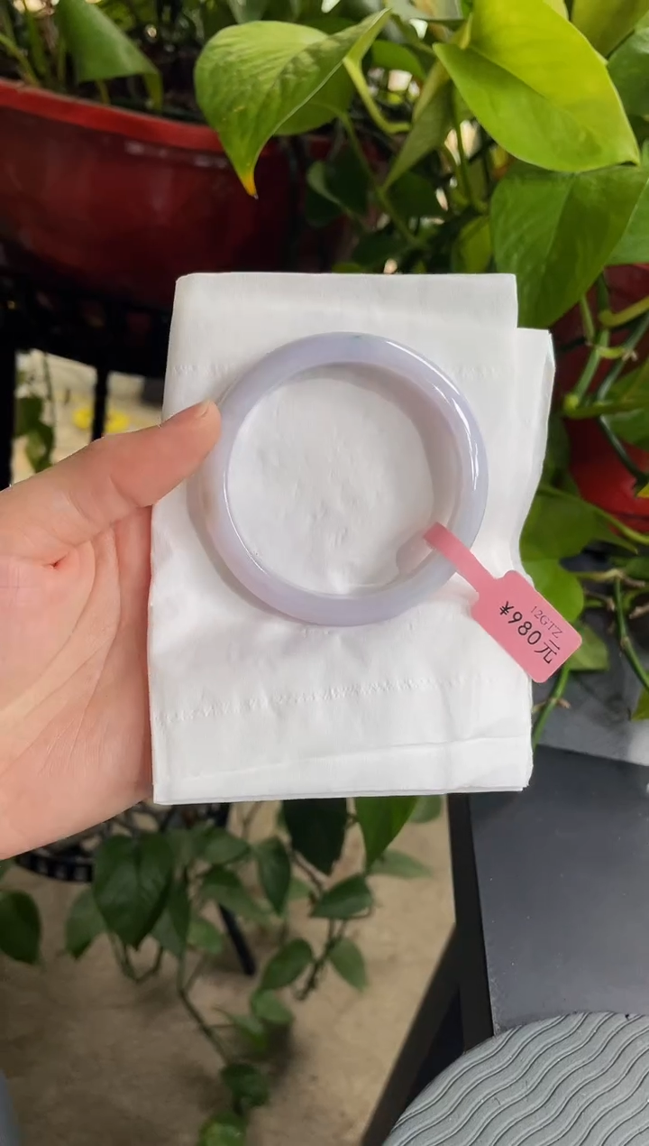 【闪购商品】翡翠手镯未镶嵌圈口53.5手镯28