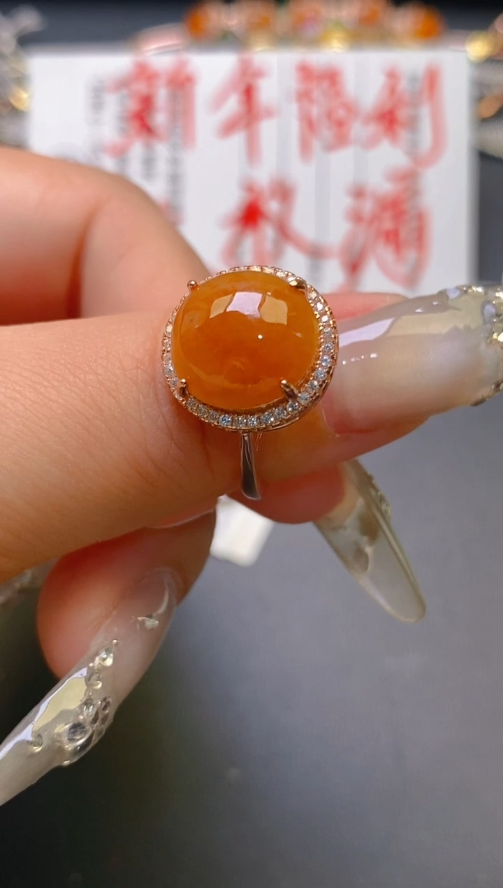 【闪购商品】翡翠耳饰银S925镶嵌天然A货翡翠1