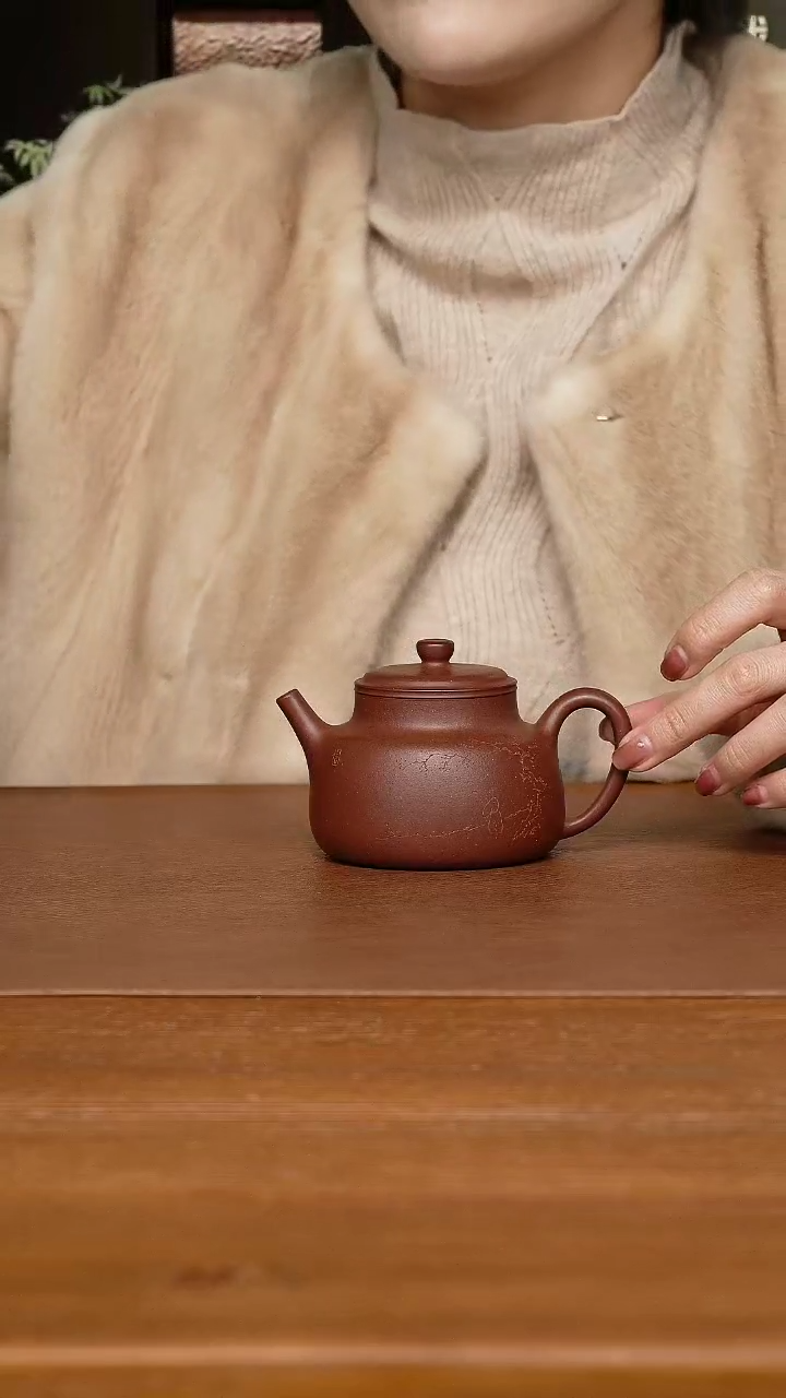 【闪购商品】紫砂茶壶吴恒老师 言心 紫泥200cc