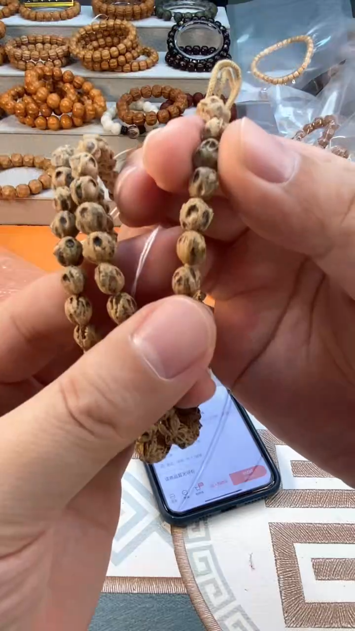 【闪购商品】金刚菩提手串010满鬼狮陀林尺寸7