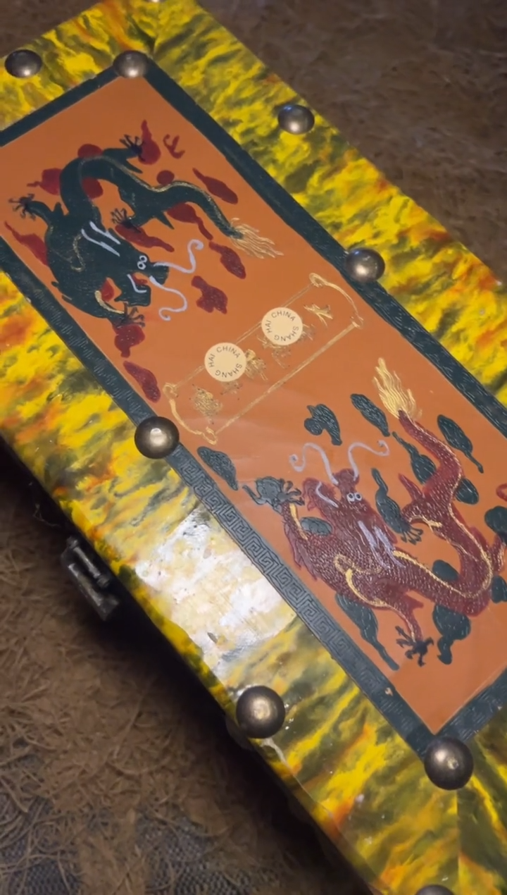 木-AM福利--复古工艺风/开/黄花纹