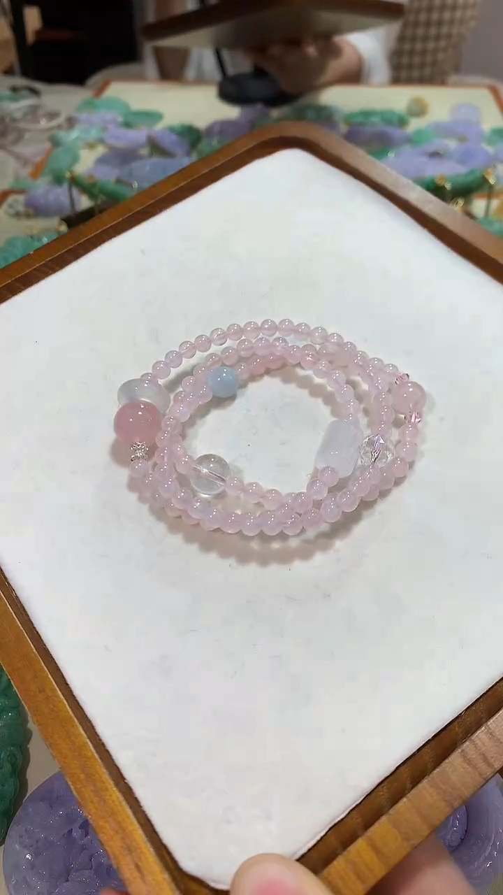 未镶嵌手链水晶三圈手链