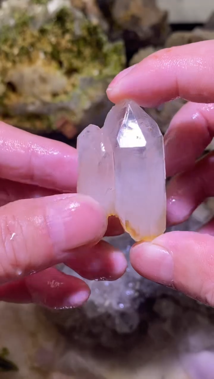 未镶嵌珠宝半成品水晶112号双子星四川金口河超七花园水晶