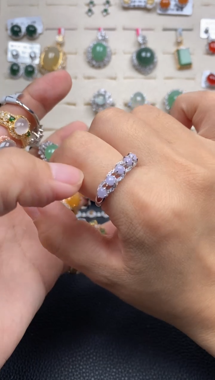 【闪购商品】翡翠戒指银S925镶嵌1111