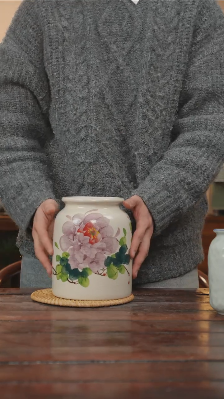 【闪购商品】摆件景德镇手作艺术感花瓶