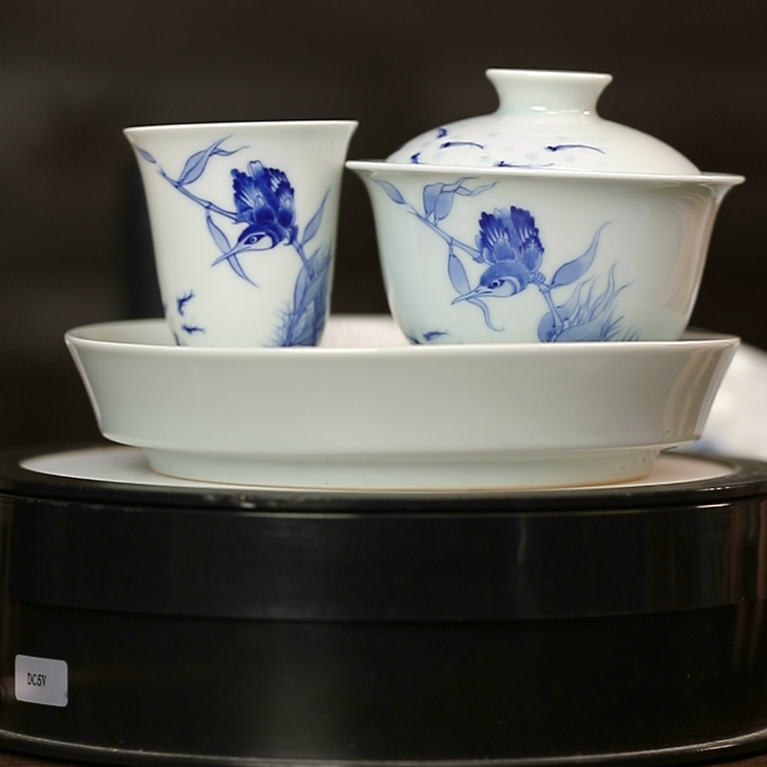 11.17/M400C14+M400A4+M400B16/陶瓷青花单翠套组