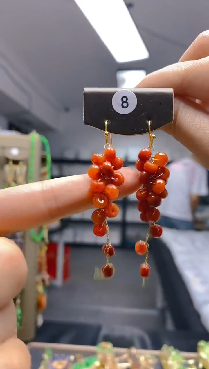 【闪购商品】翡翠耳饰合金0230翡翠耳钩