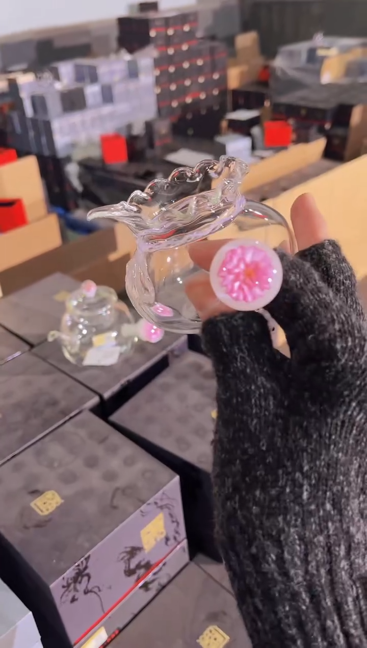 【闪购商品】侧把聚福公道杯晶焱金标