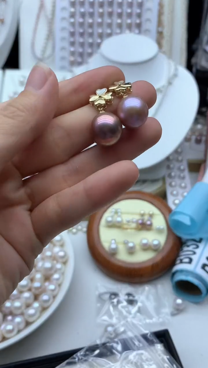 淡水珍珠银S925镶嵌吊坠(不含链)多样性发其一