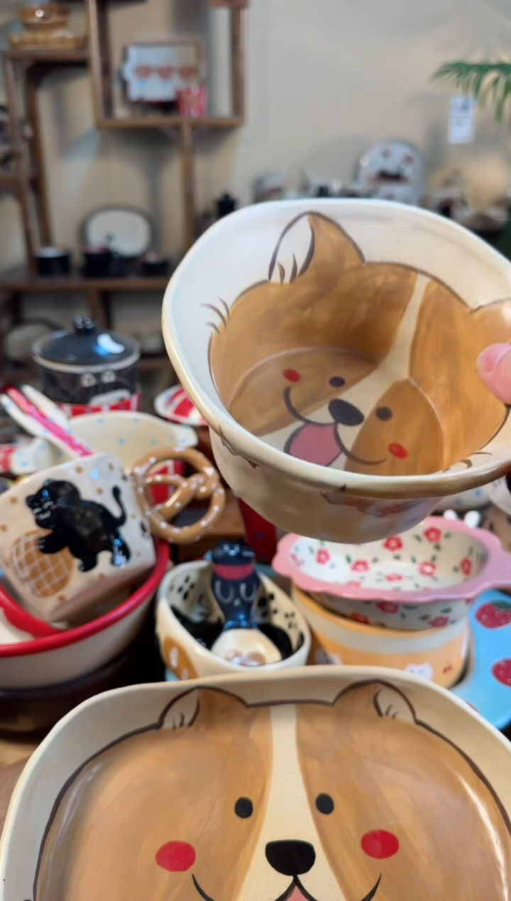 【闪购商品】狗狗果篮高温瓷器瓷去