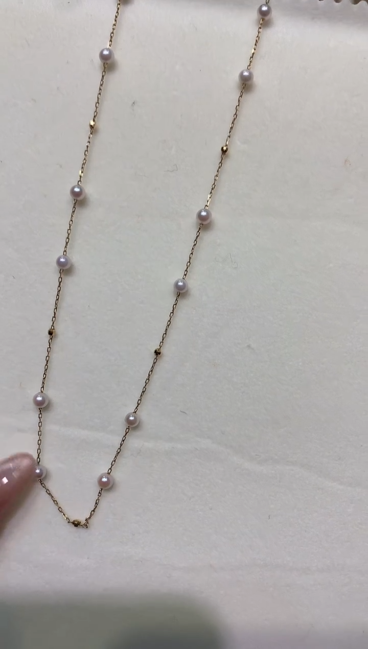 【闪购商品】海水珍珠项链18K金镶嵌a110时尚项链