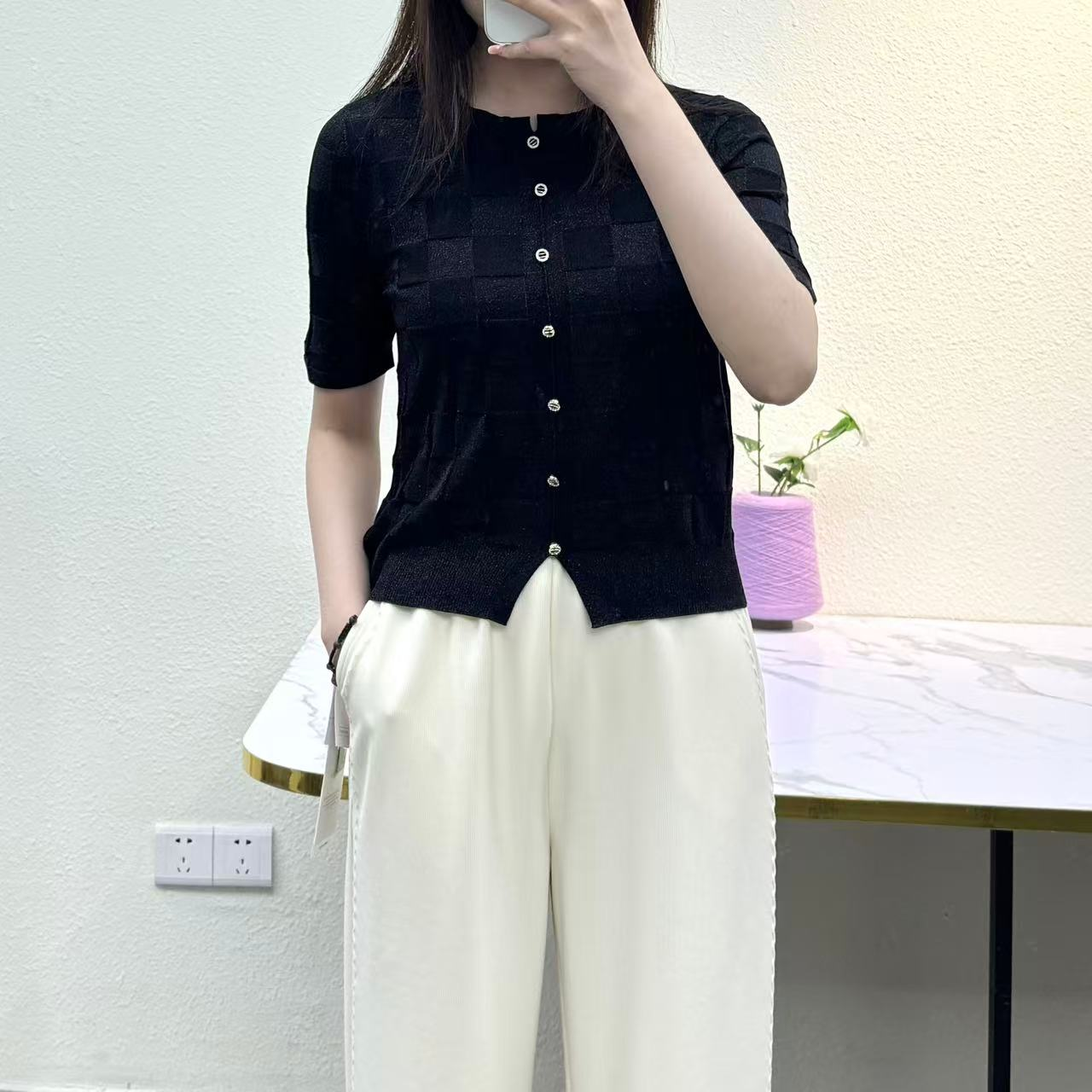 气质通勤百搭女式针织衫25DAK0365