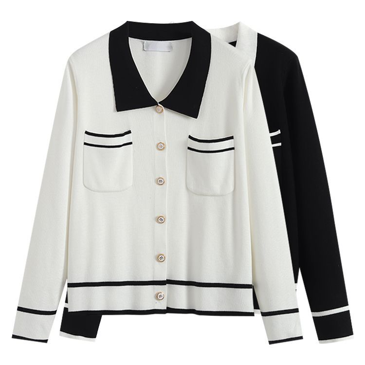 70500针织衫女2025新款微胖mm小众高级感小香风上衣