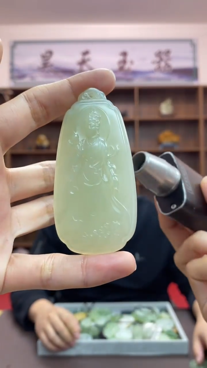 【闪购商品】岫玉颈饰未镶嵌吊坠观音