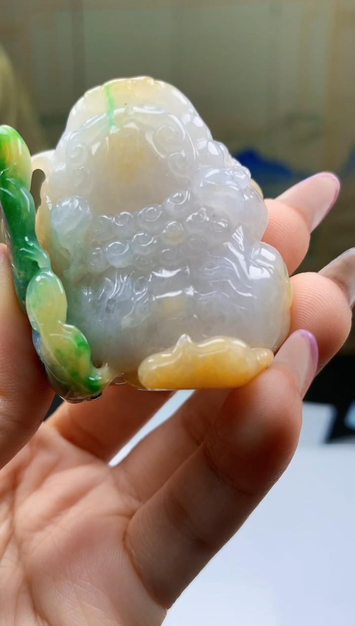 【闪购商品】定制翡翠未镶嵌4902ty-毛货挂件85