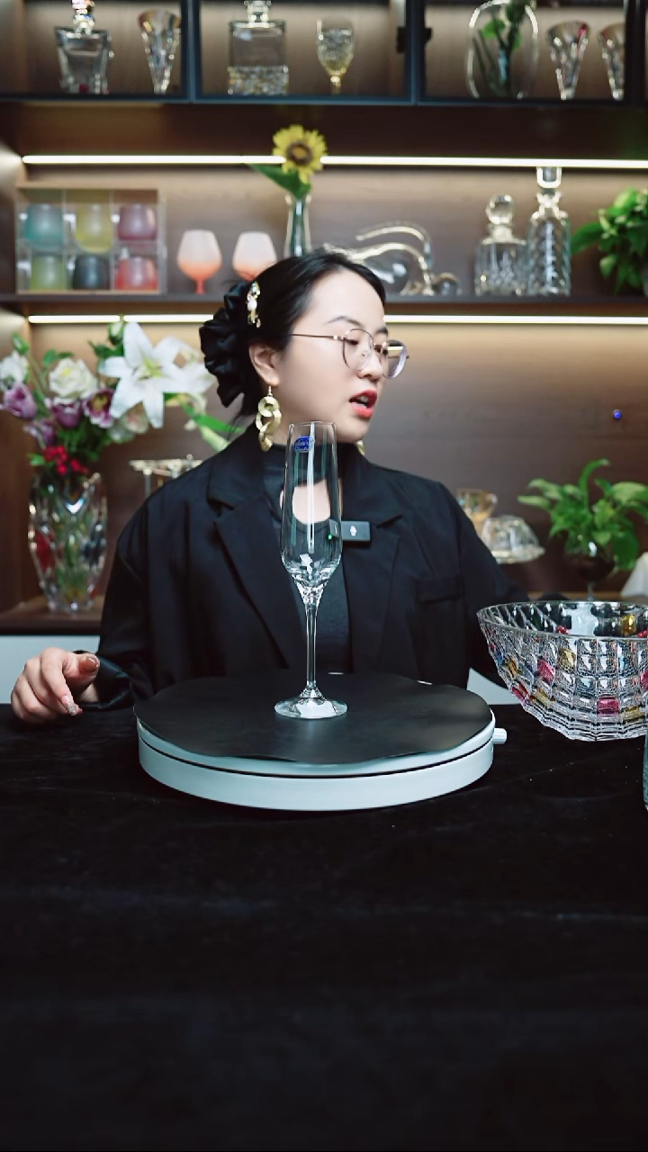 水晶平底款香槟杯2支