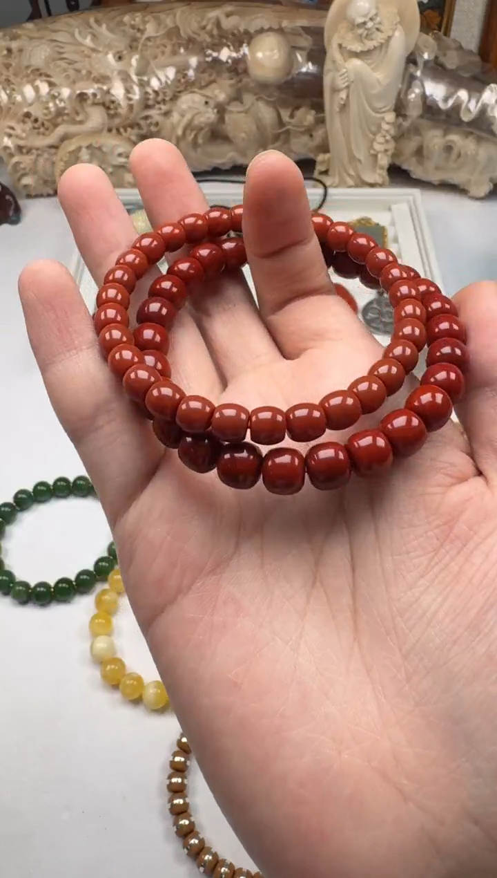 未镶嵌手串南红玛瑙爱***芯 手串 南红玛瑙