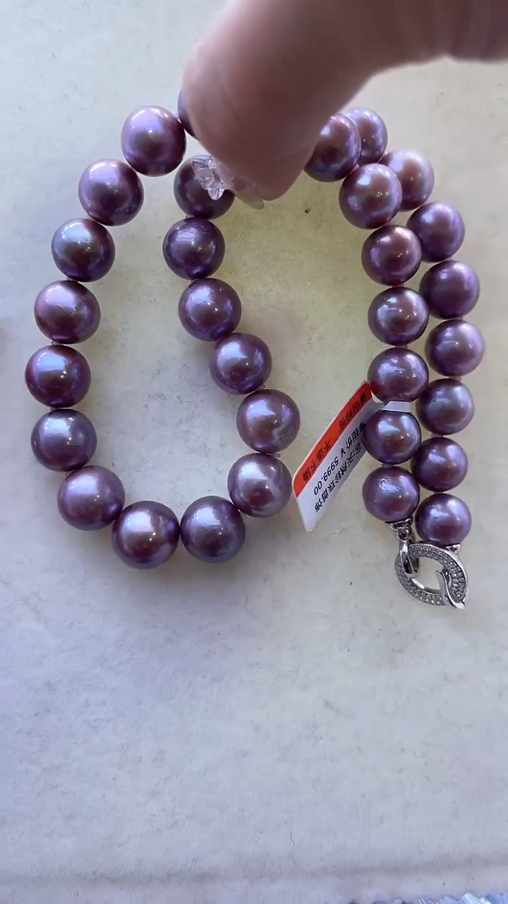 【闪购商品】淡水珍珠项链银S925镶嵌960定制