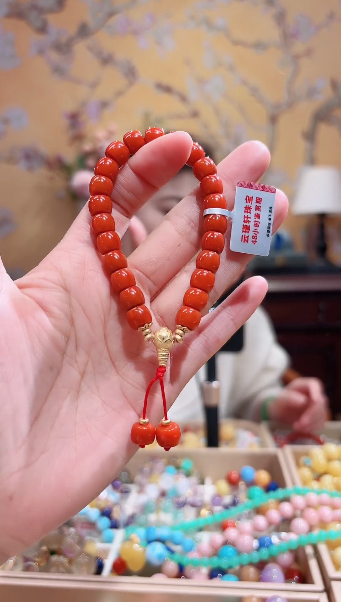 未镶嵌手串南红玛瑙南红老型珠设计款