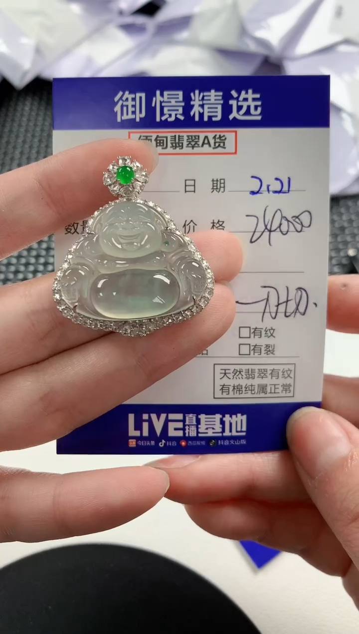 【闪购商品】翡翠颈饰18K金镶嵌97        