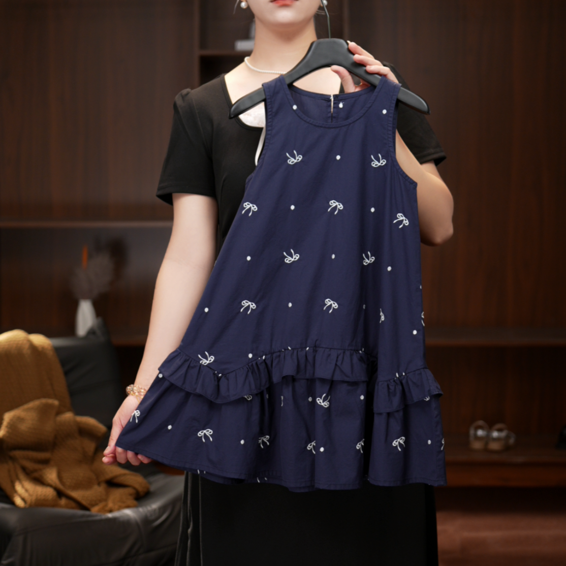 2025【J】夏季女童小众显瘦时尚气质宽松洋气休闲新款连衣裙251124