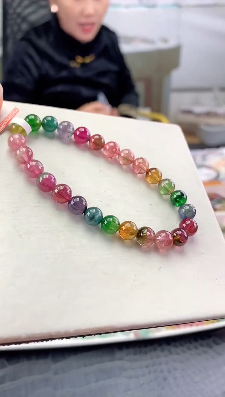 未镶嵌手串碧玺多样性发一条
