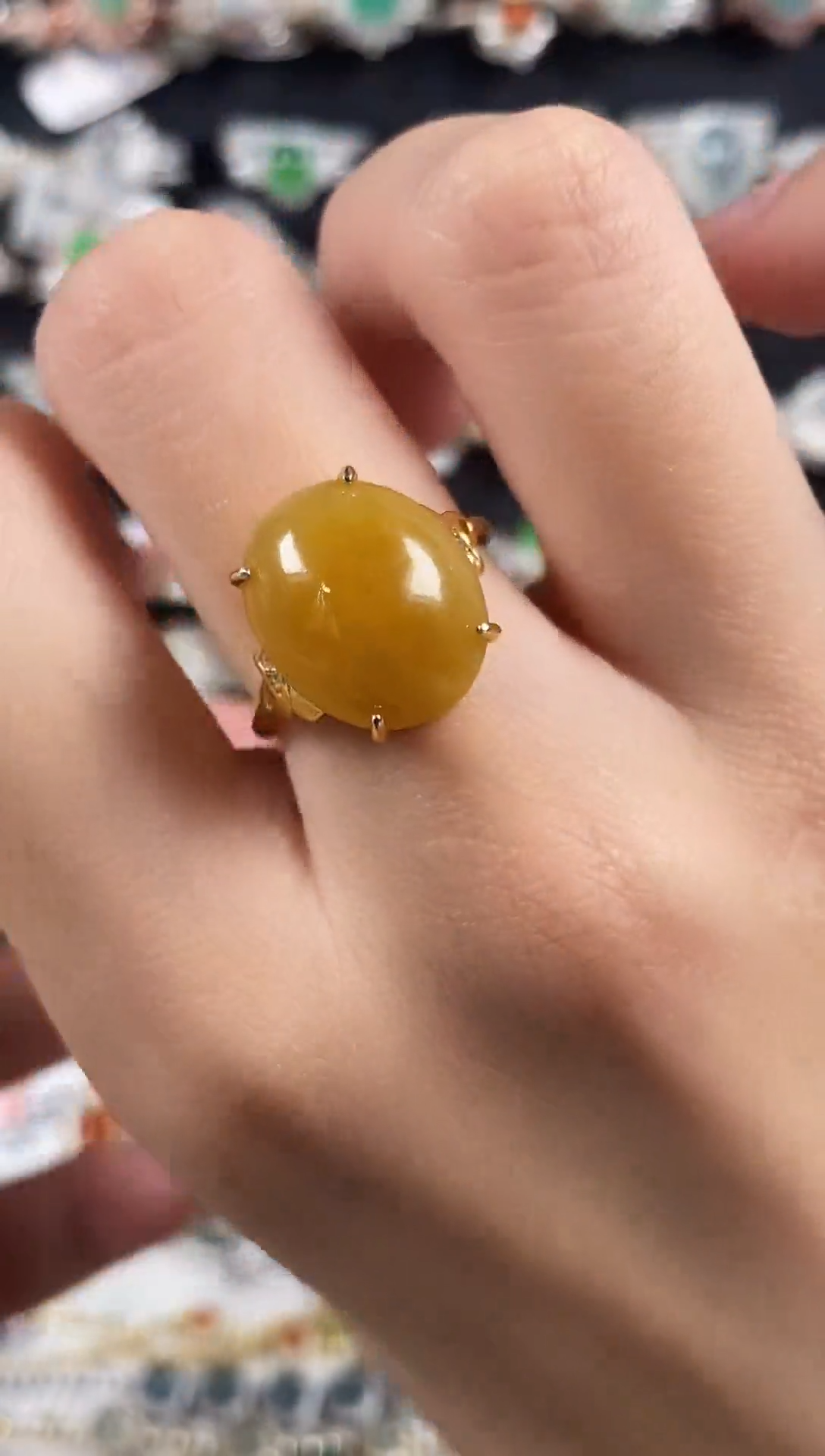 银S925镶嵌戒指翡翠天然A货翡翠28