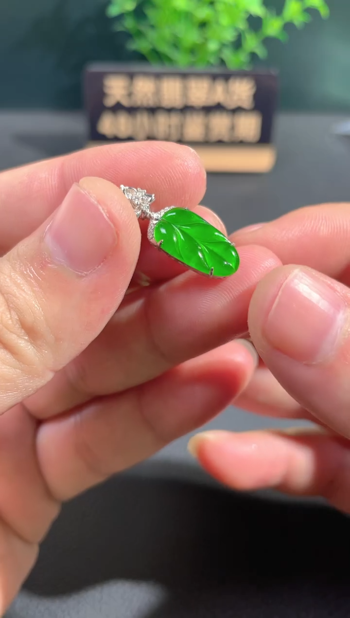 【闪购商品】翡翠颈饰18K金镶嵌翡翠