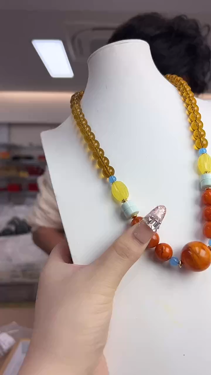 【闪购商品】琥珀颈饰未镶嵌项链