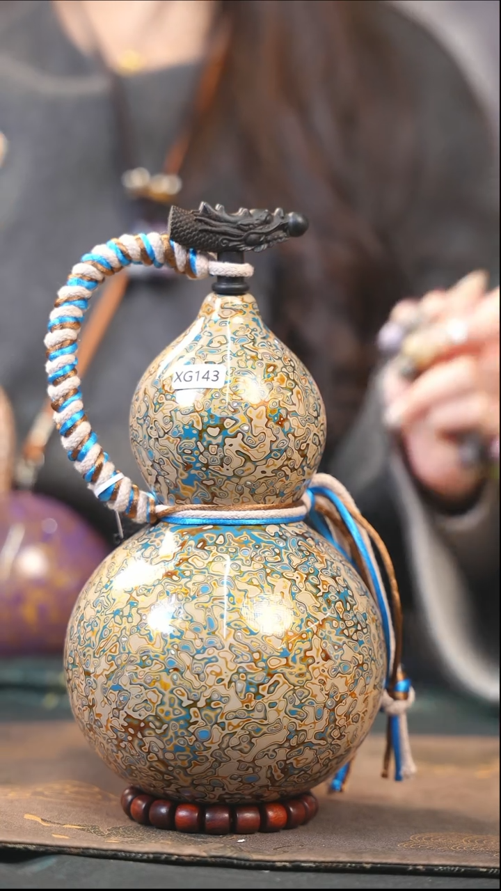 【闪购商品】XG143漆艺酒葫芦不包手串及旋转底座