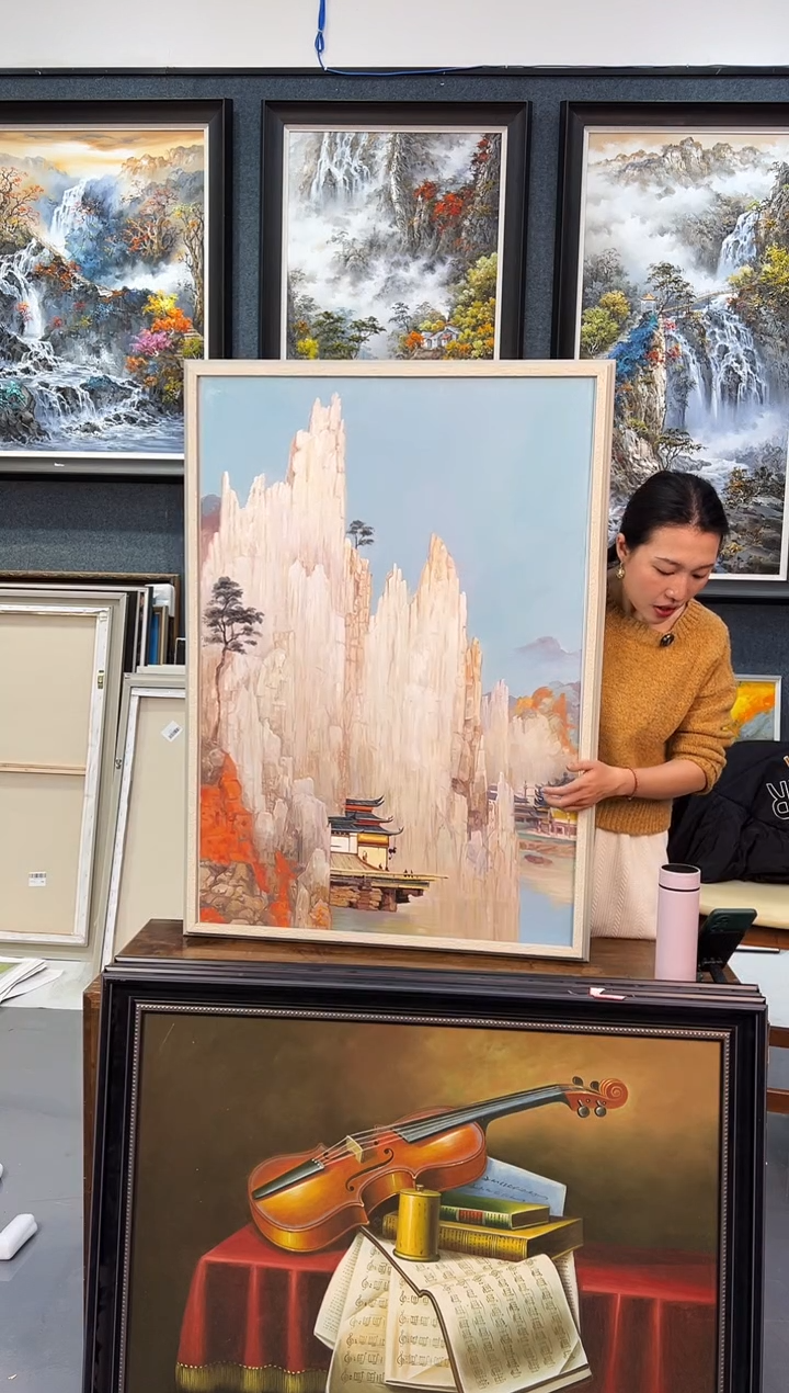 【闪购商品】油画94号手绘油画-70*100-风景