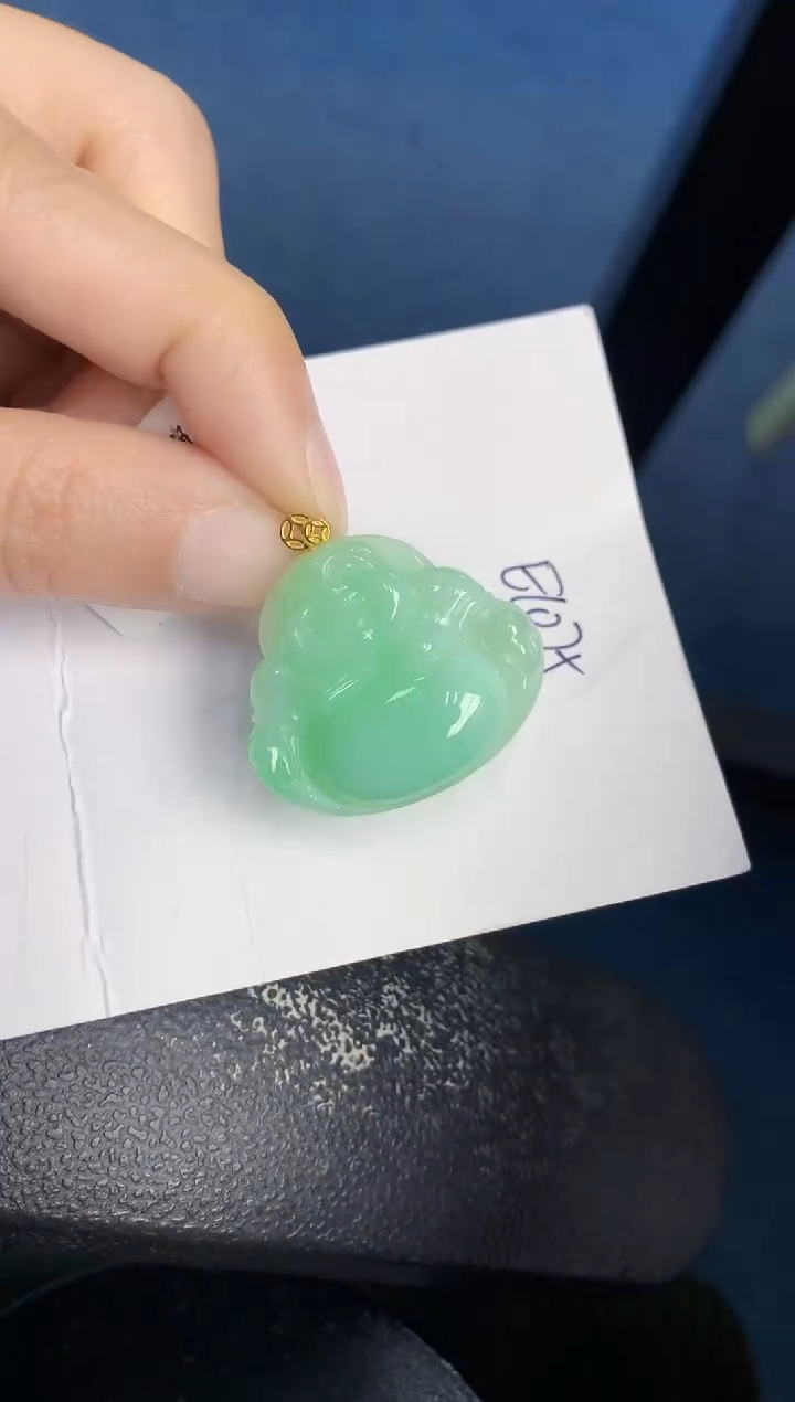 【闪购商品】翡翠颈饰18K金镶嵌000000000