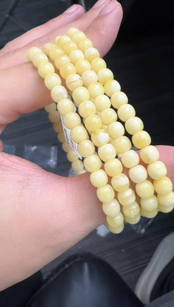 手串蜜蜡未镶嵌蜜蜡手串多样性发货发其一