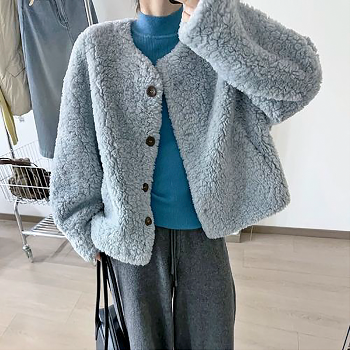  主播叫到名字去下单冬季颗粒时尚百搭款