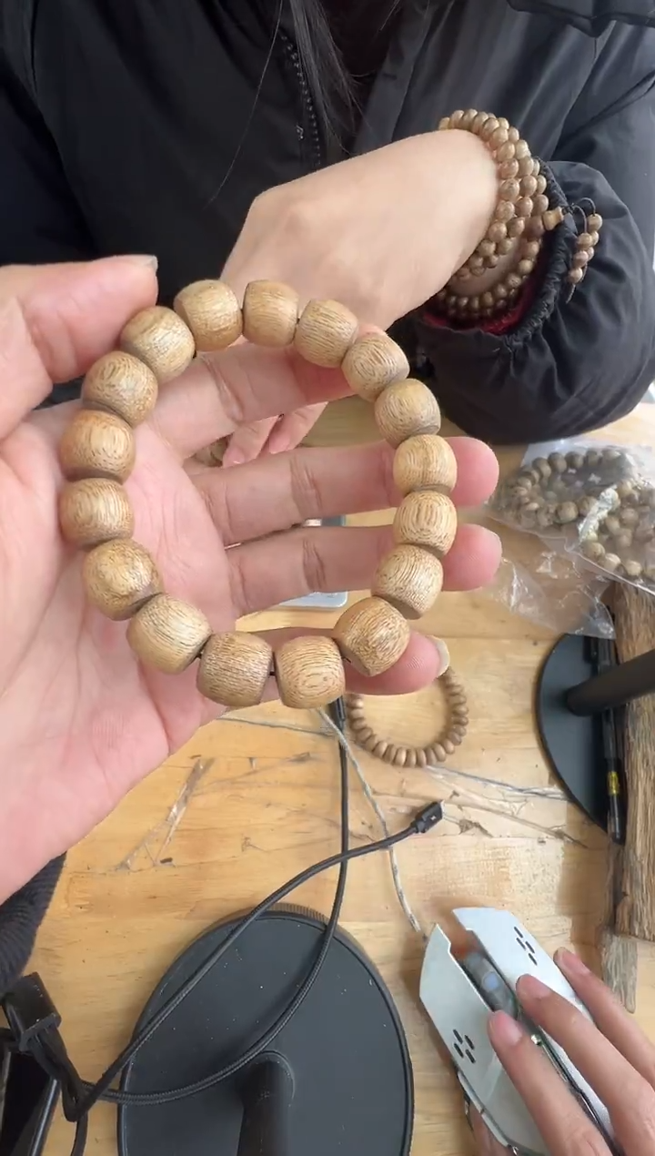 沉香沉香枕麻丝油1.2鼓珠单圈多样性发一