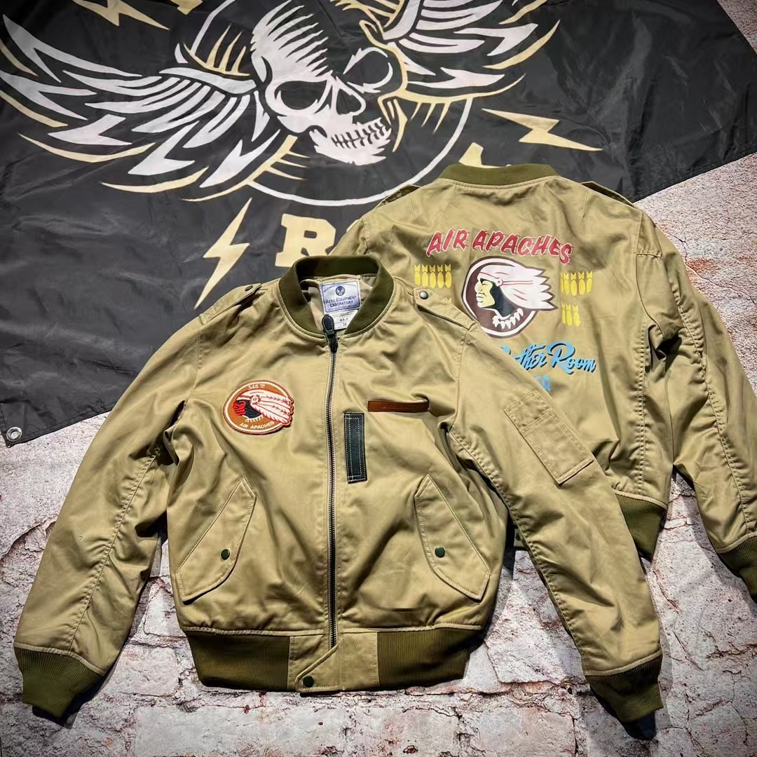 春季美式休闲军式L-2空中飞人外套夹克纪念建议干洗