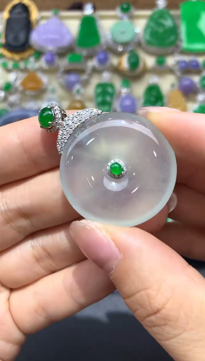 【闪购商品】翡翠颈饰18K金镶嵌258-中国好珍宝