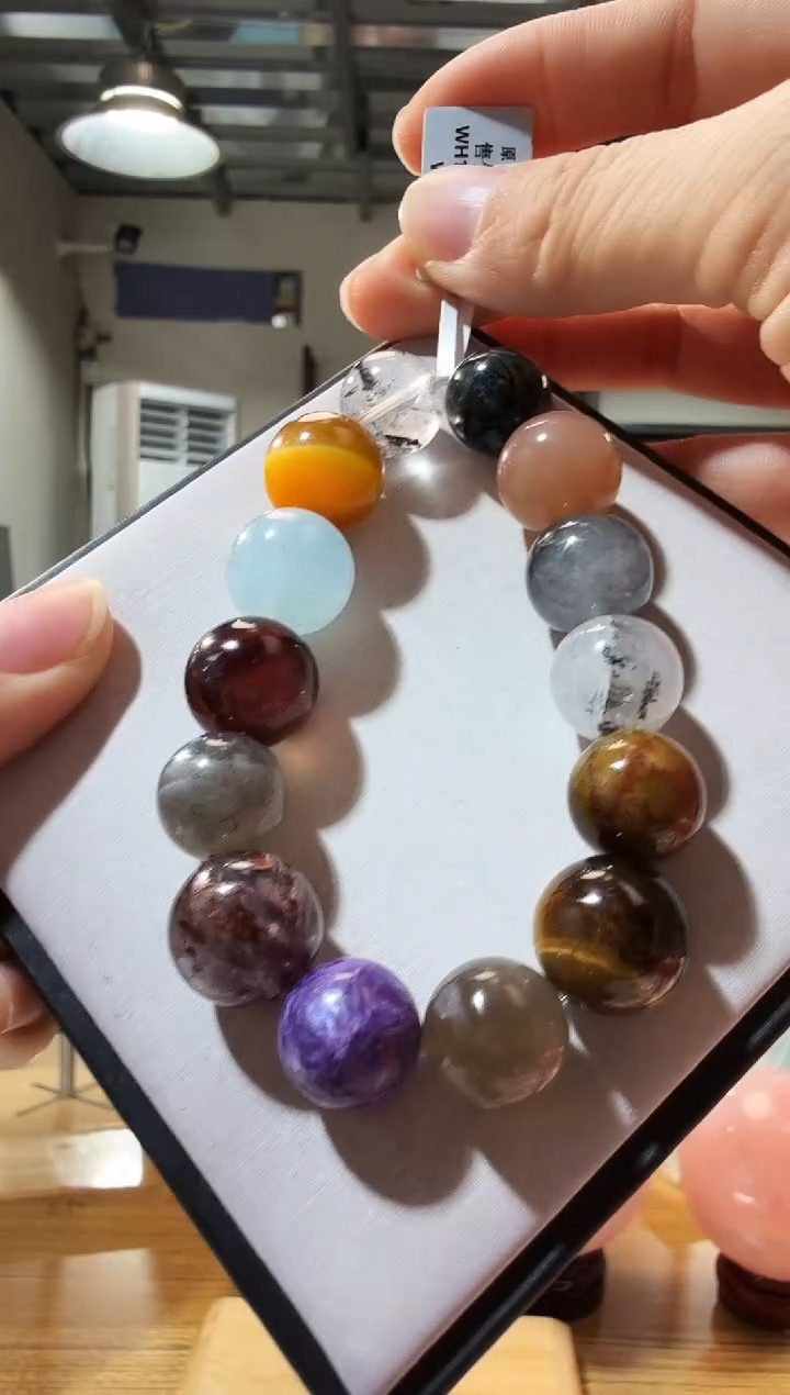 未镶嵌手链水晶优0561 约13-14mm